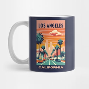 A Vintage Travel Art of Los Angeles - California - US Mug